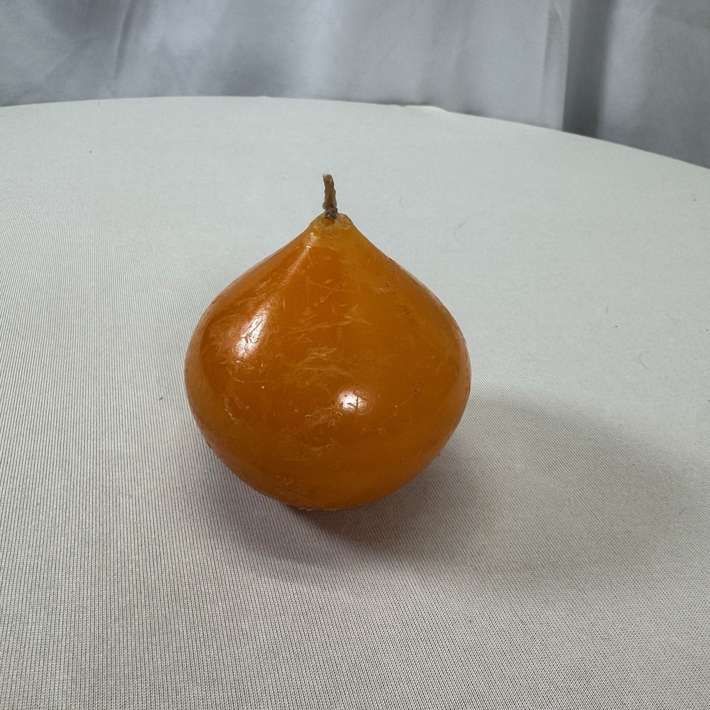 Vintage Orange Hallmark Candle